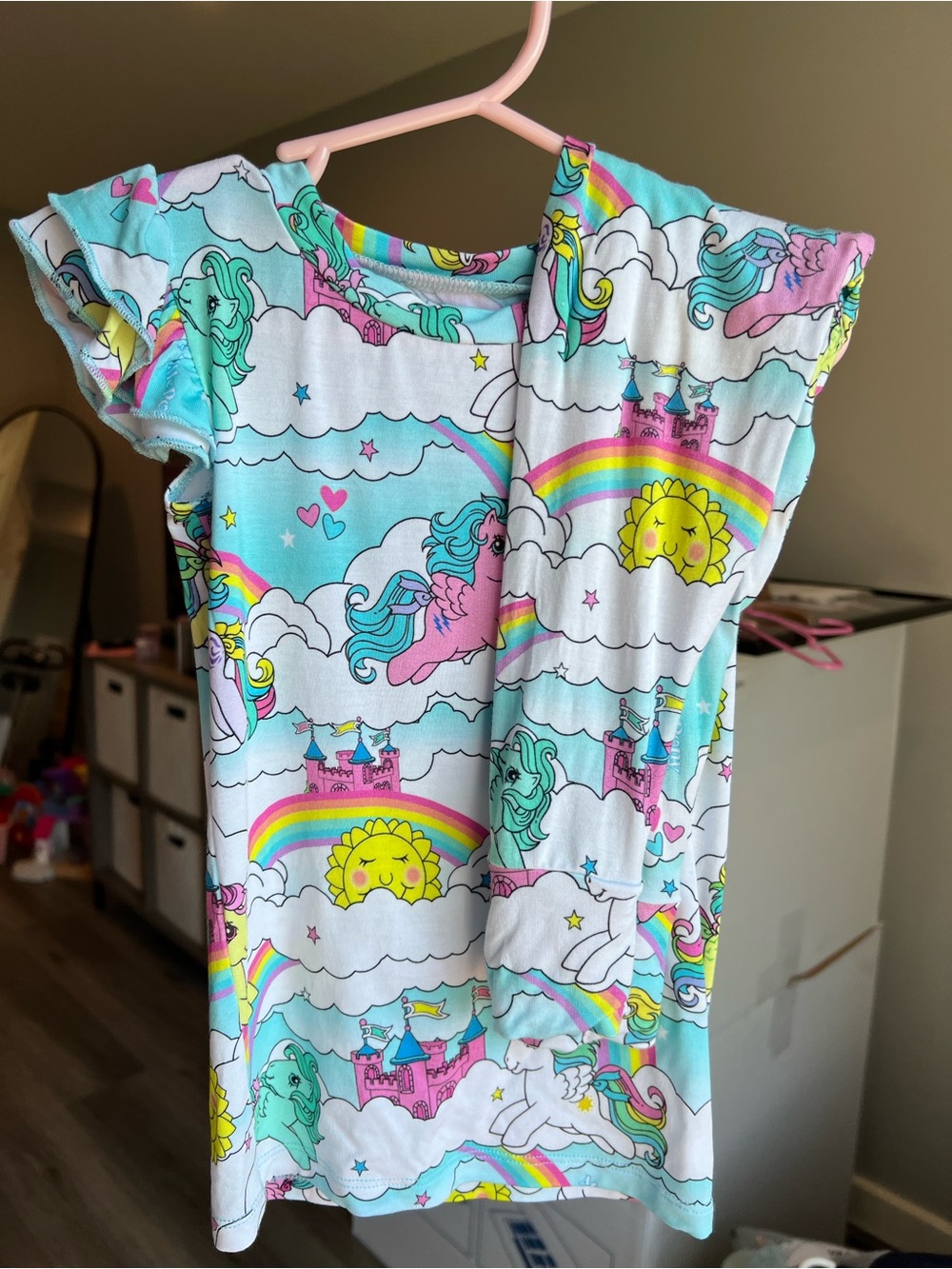 Bums & Roses My Little Pony Two Piece Bamboo Pajama Set Size 2T VGUC